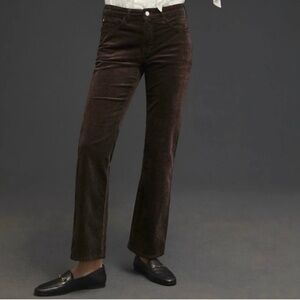 Pilcro The Yaya Crop Flare Corduroys ~ NWT